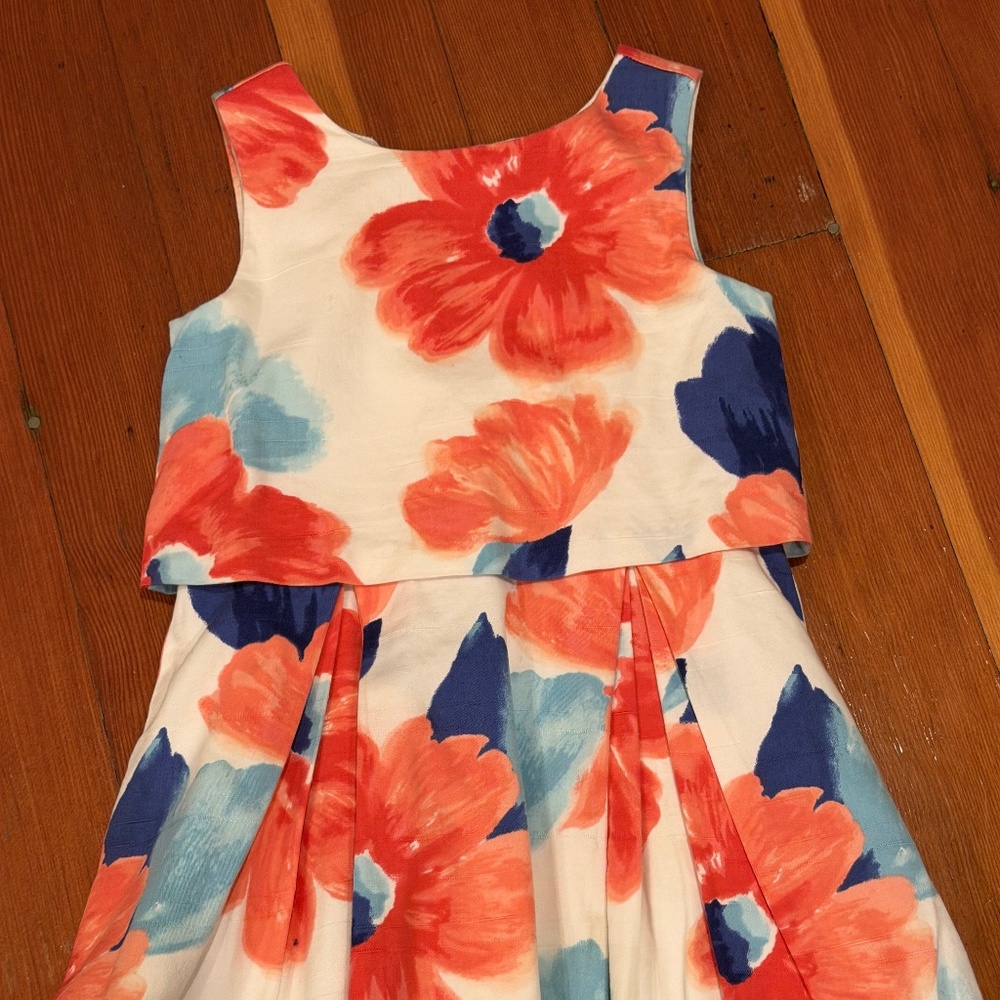 Janie & Jack Girls Sleeveless Flower Dress Size 5